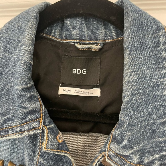BDG Denim Jean Studded Vest Button Down - Picture 2 of 5